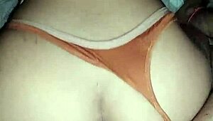 Accidental anal creampie fills stepsister's ass