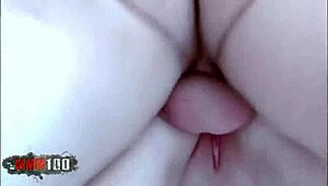 Blonde Ava takes deep anal on beach