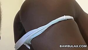 another interracial maid bends over queefing into creampie doggystyle