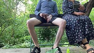 whoa this cheerful chubby milf flashes her hairy pussy and jerks off strangers on street 📸🍆💦