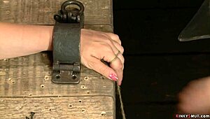 REDHEAD BOUND in LEZDOM TOYS on DEVICE for intense session