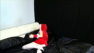 unwrap me in lingerie and nylons for christmas fun... oops stockings too