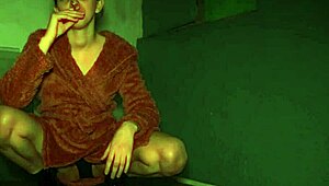 Amateur Smokes Spits High Heels Dress Voyeur Fetish