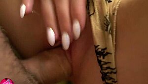 Old man bends horny tattooed teen over for rough doggystyle creampie