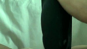 Helsbel's Shaved Pussy Squirts Hard with Dildo