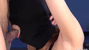 big bouncing boobs on masked japanese babe creampied in bondage fuck!