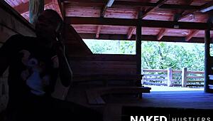 Blonde Bunny Baddie Stuffed with BBCs in Gazebo