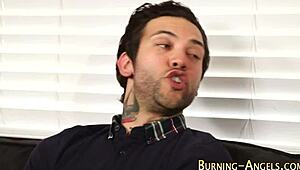 tattoo emo slut LOVES anal fingering and HARDCORE pounding 🔥🍑💦