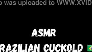 hey brazilian cuckold wife moans hard on his cock 💦😩