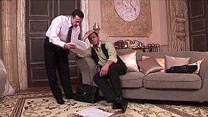 hot big tit sluts take double penetration in mmf threesome frenzy!