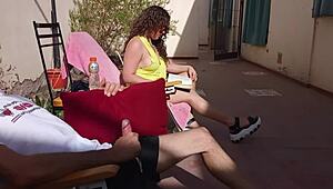 my hot cunada's wild cum reaction explodes