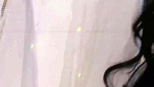 Top Chick Bounces Hard on Giant Dildo