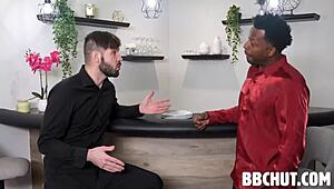 lauren phillips gets dp'd by black bulls while cuck watches