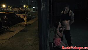 spex petite teen picked up and hardfucked rough outdoors in public bondage