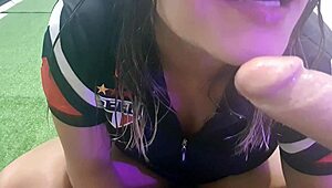 Paty Bumbum Invades Maracanã Stadium with Big Brazilian Ass Masturbation