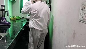 young indian couple fucks rough with creampie and dirty hindi talk