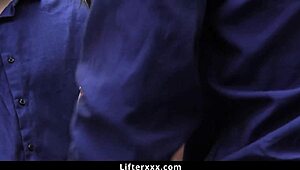 Bella Luna Stripped, Bent Over, Double Fucked Hard By LP Guards