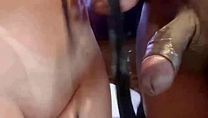 Hot Japanese wife barebacks BBC then cuck cleans