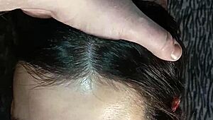 😘 asian cutie sucks cock deep before bed fuck and facial cumshot pov homemade fun 💦🍆