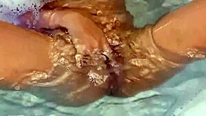 wanna see this cute argentinian teen finger her perfect pussy to orgasm in the tub?