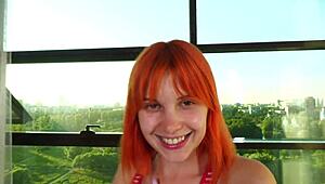 i crave redhead margarita cross sucking cock and cum in mouth