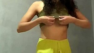colombiana tetona ninfomana fitness model flashes her huge natural tits outdoors craving rough pussy fuck