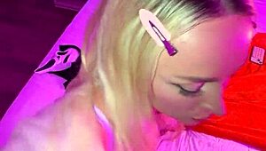 ghostface pounds hot blonde meagan moore's fake tits pov