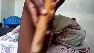 did you see my wet pussy spoil the kitchen in cooking stick challenge with squirting?