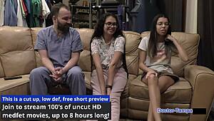 Angel Santana's 2022 Checkup Reveals Shaved Pussy and Big Tits