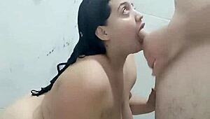 Stepdad Gets Hard Spying on Stepdaughter Showering