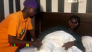 check out this naked blind ebony lady's big natural tits and oiled huge ass up close