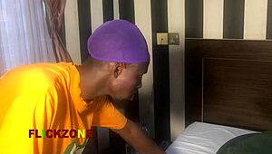 check out this naked blind ebony lady's big natural tits and oiled huge ass up close