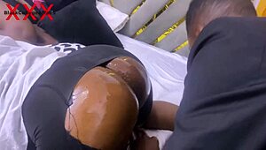 mysterious big ass stepdaughter fuck turns wild when her busty ebony teen friend crashes in
