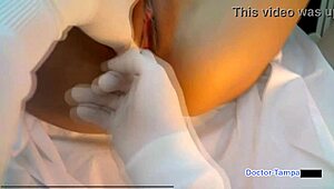 Angel Santana's 2022 Checkup Reveals Shaved Pussy and Big Tits