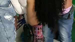 Hermosa venezolana culona spreads big ass for bbc pounding after mall rescue