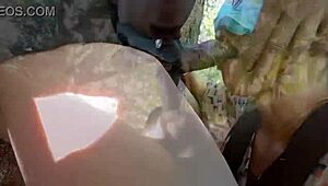 Forest blowjob from curvy girlfriend hides steamy secrets