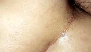 frontside pounding then backside anal with wife on bed