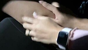 Brunette Teen Deepthroats Chokes in Uber After Party Cum in Mouth