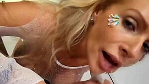 Stranger from Dance Floor Gets Bareback Creampie After Condom Dump