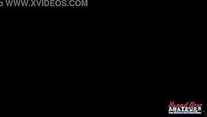 exotic brunette monae gets her wet pussy slammed deep and covered in jizz