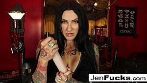 Sexy Tattooed Babe's Hot Jerk Off Instructions Await!