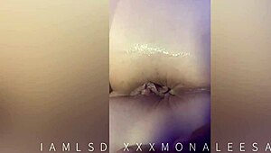 Roommate slurps sloppy on huge BBC then spreads curvy wet pussy for creampie