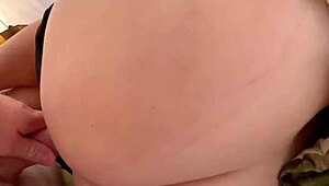 Woke stepsis in tent for juicy ass doggy creampie pounding!