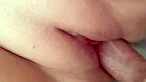 Woke stepsis in tent for juicy ass doggy creampie pounding!