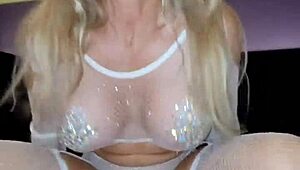 Stranger from Dance Floor Gets Bareback Creampie After Condom Dump