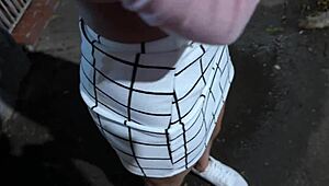 Brunette Teen Deepthroats Chokes in Uber After Party Cum in Mouth