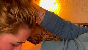 Closeup wet sloppy facefuck chokes cute slave deepthroat gagging!