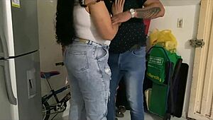 Hermosa venezolana culona spreads big ass for bbc pounding after mall rescue