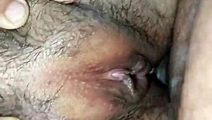 frontside pounding then backside anal with wife on bed