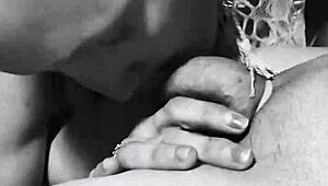 Drooling tongue worships Cody Roy's beast cock